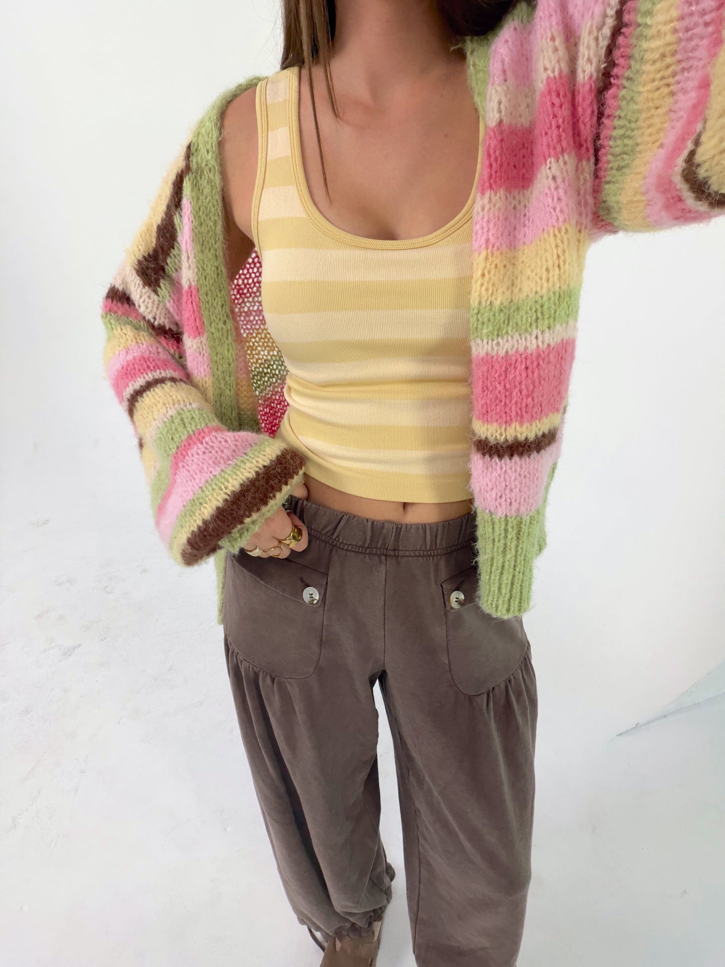 Happy Days Stripe Cardigan