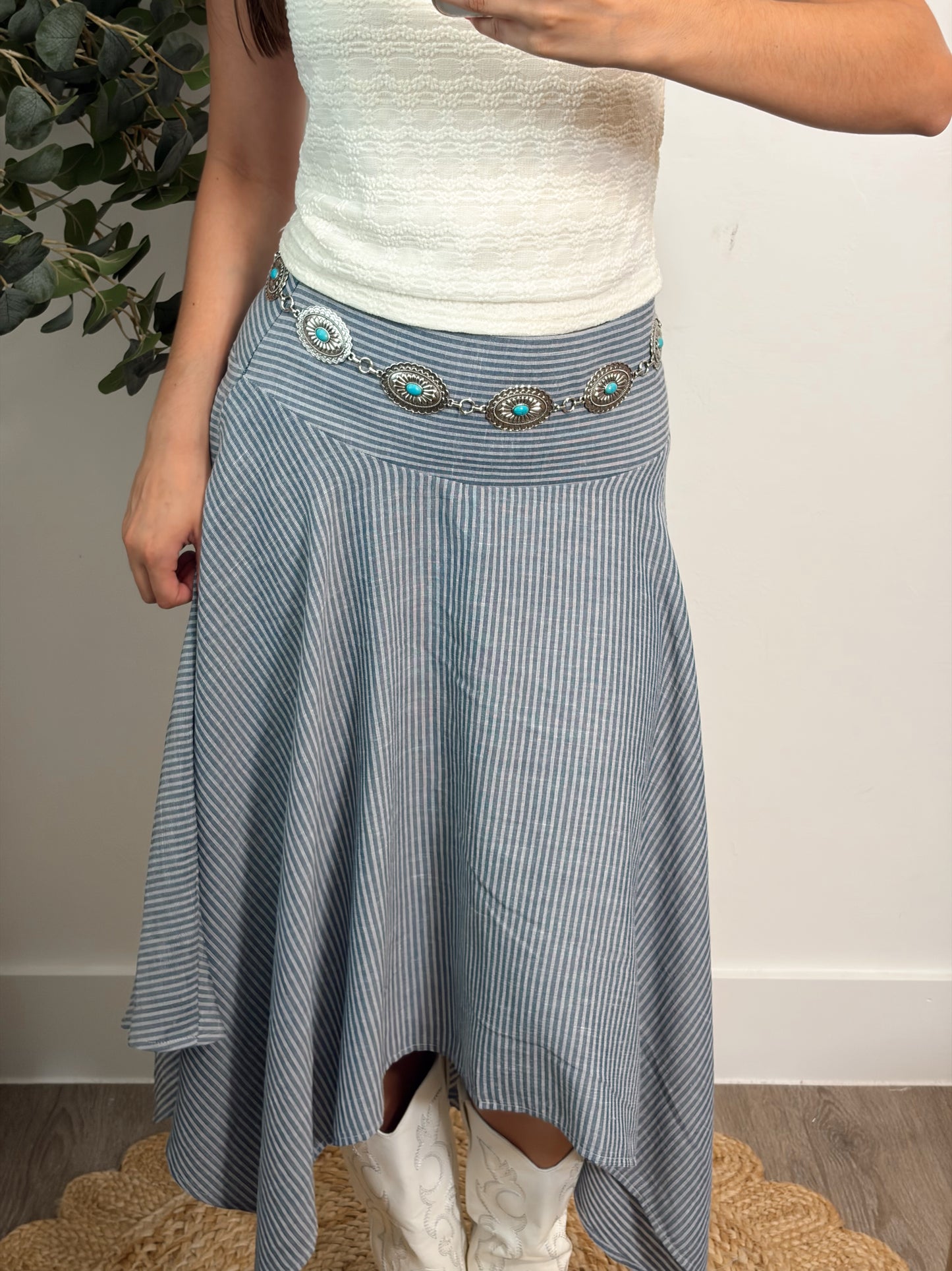 Stripe Handkerchief Skirt