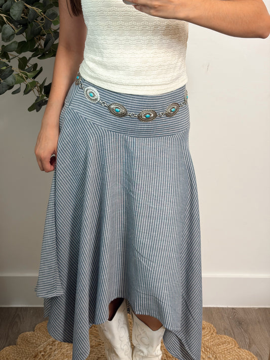 Stripe Handkerchief Skirt