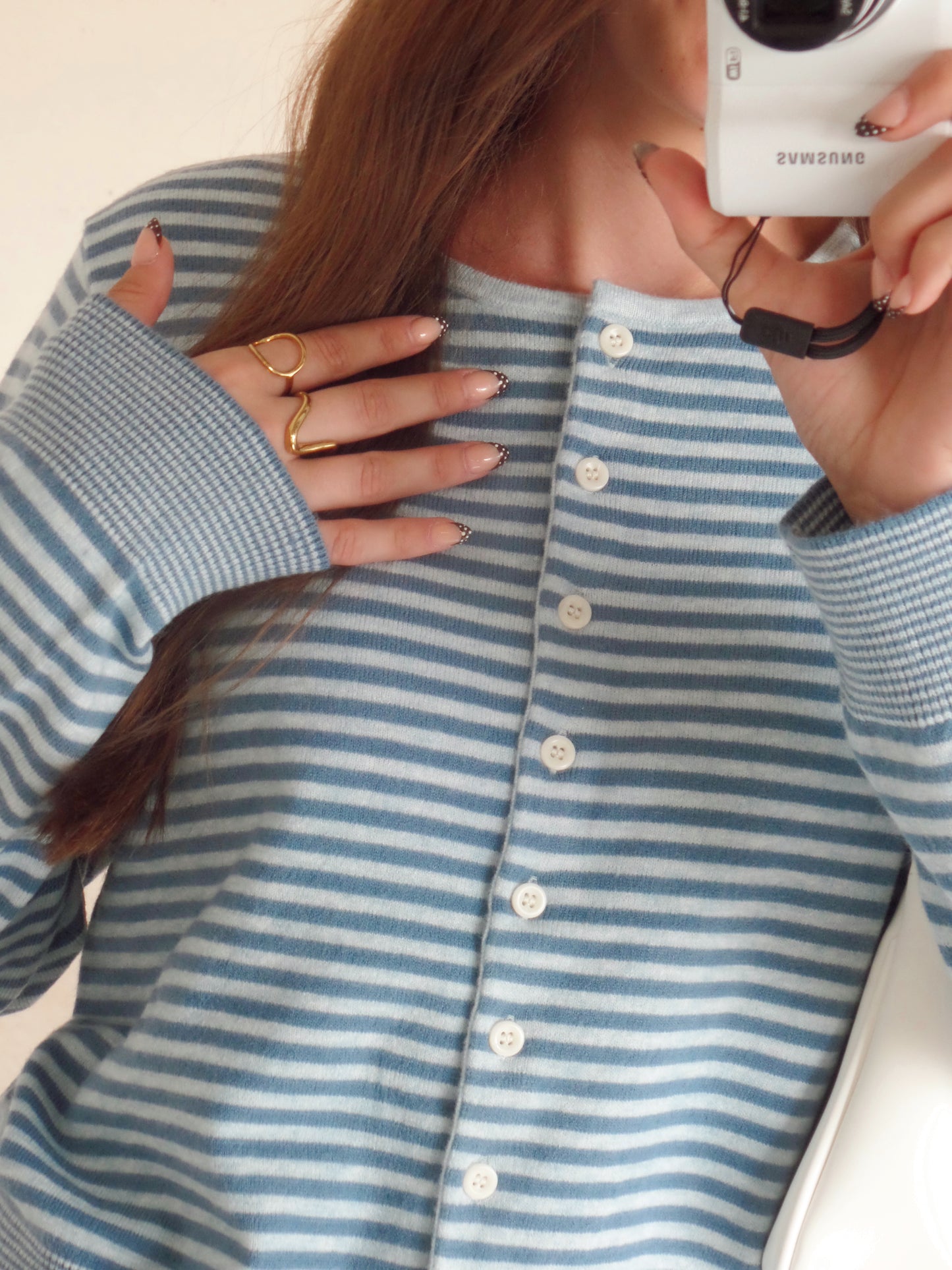 Blue Horizon Stripe Cardigan