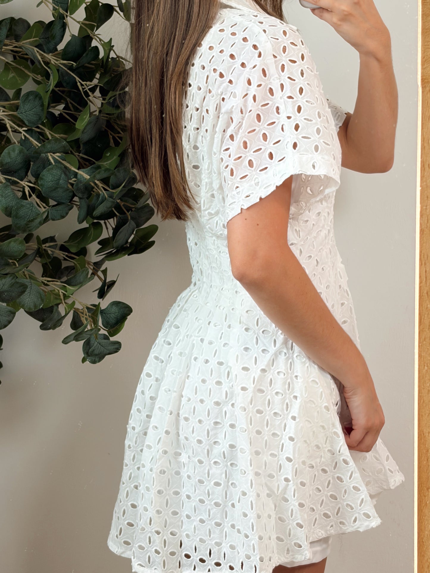 White Eyelet Dress