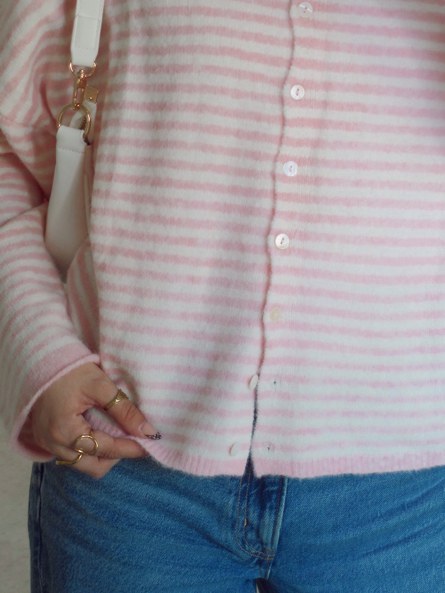 Candy Cane Kiss Cardigan