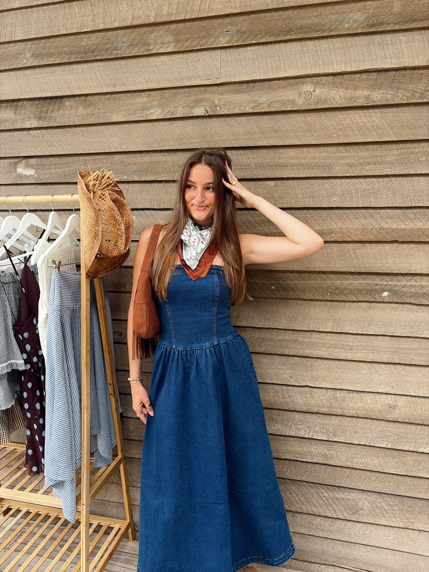Denim Midi Dress