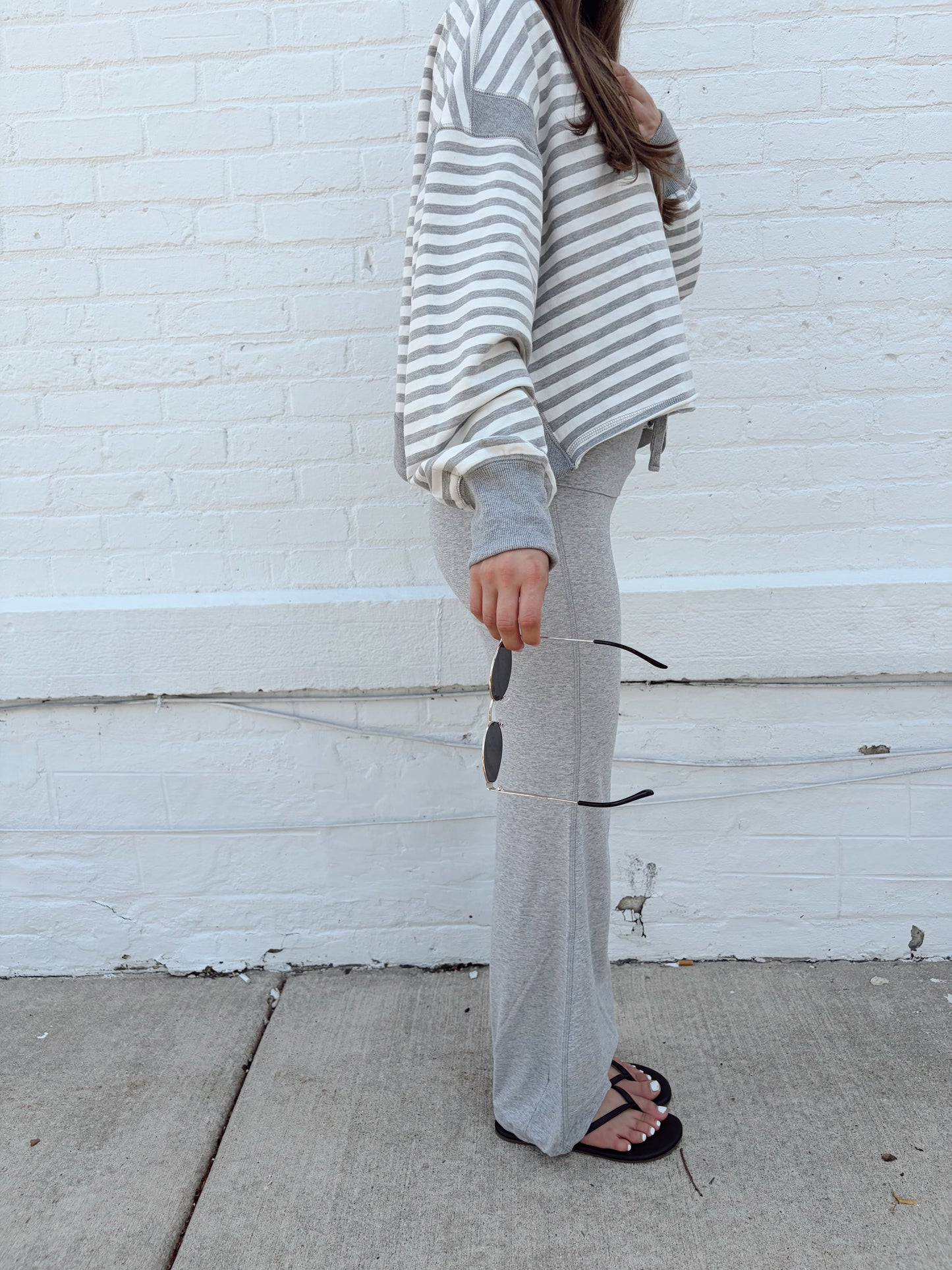 On The Move Fold Over Pant - GRAY