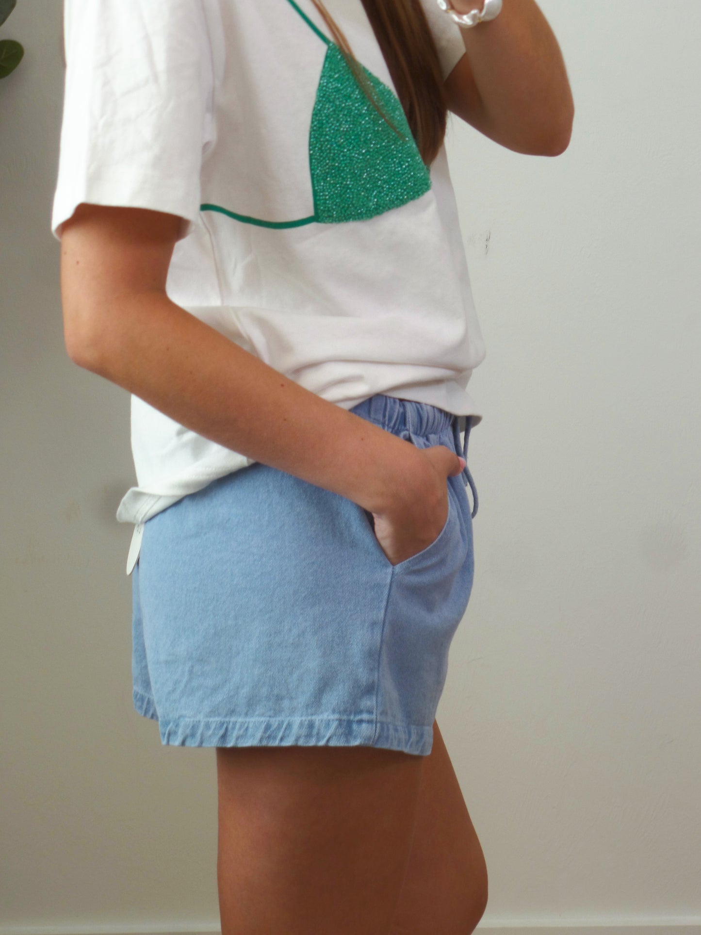 Beach Day Denim Shorts