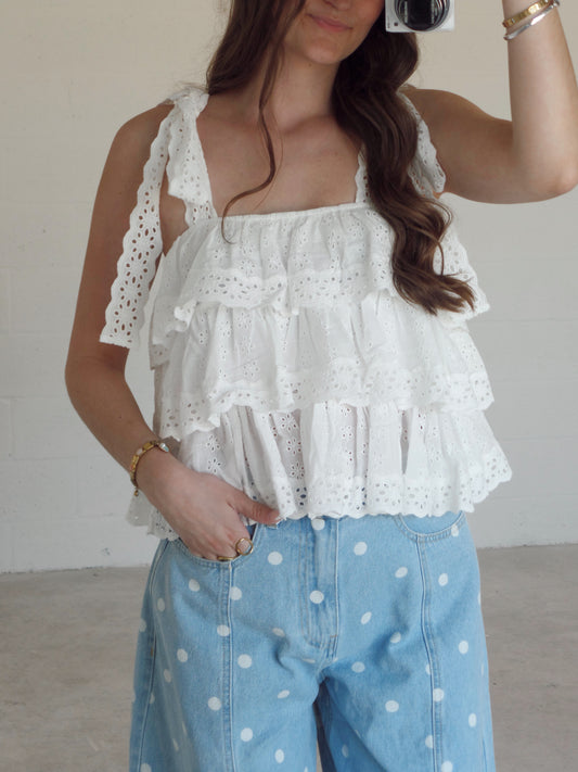 Fresh Picked Eyelet Top
