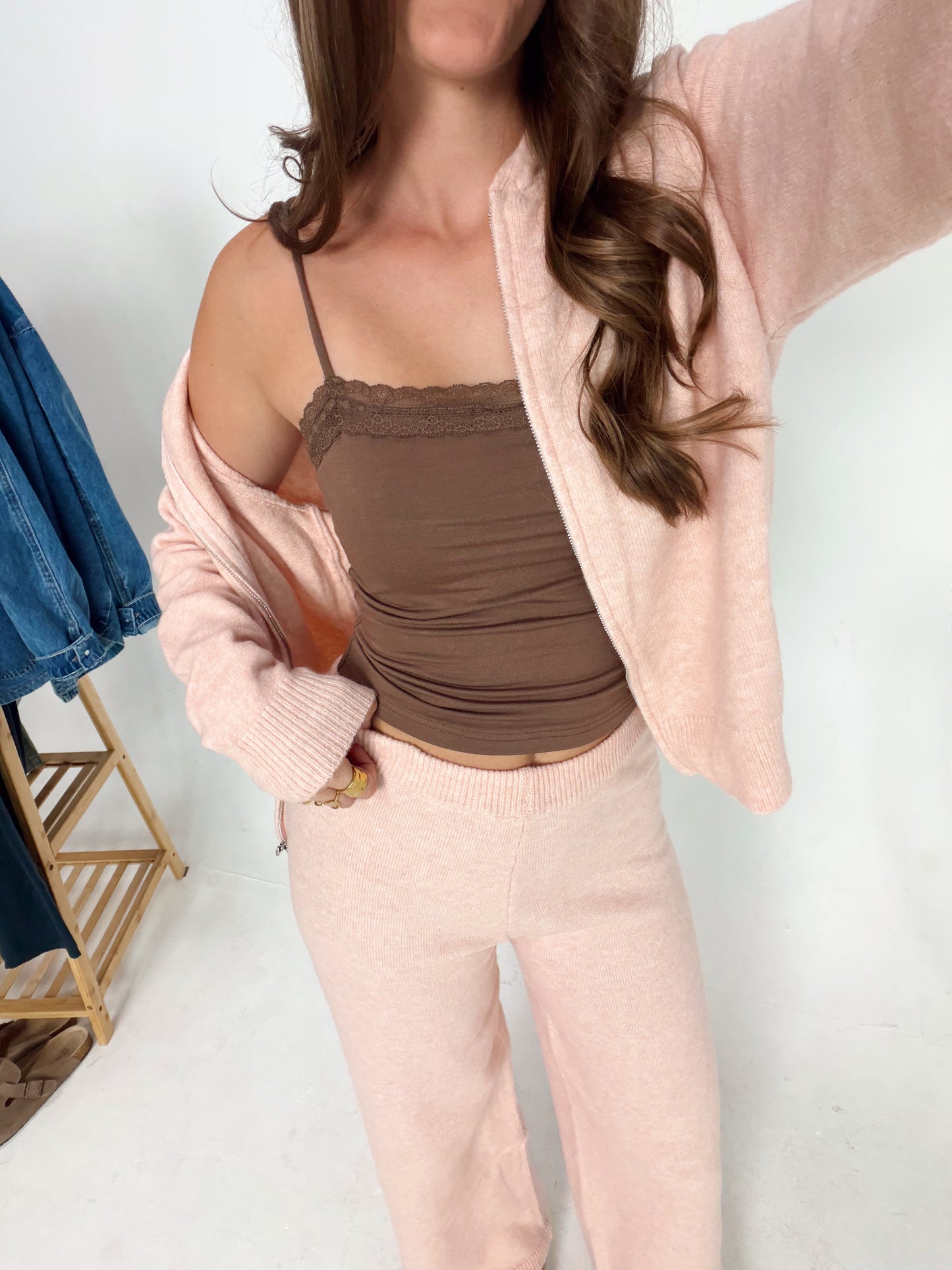 Blush Double Zipper Set