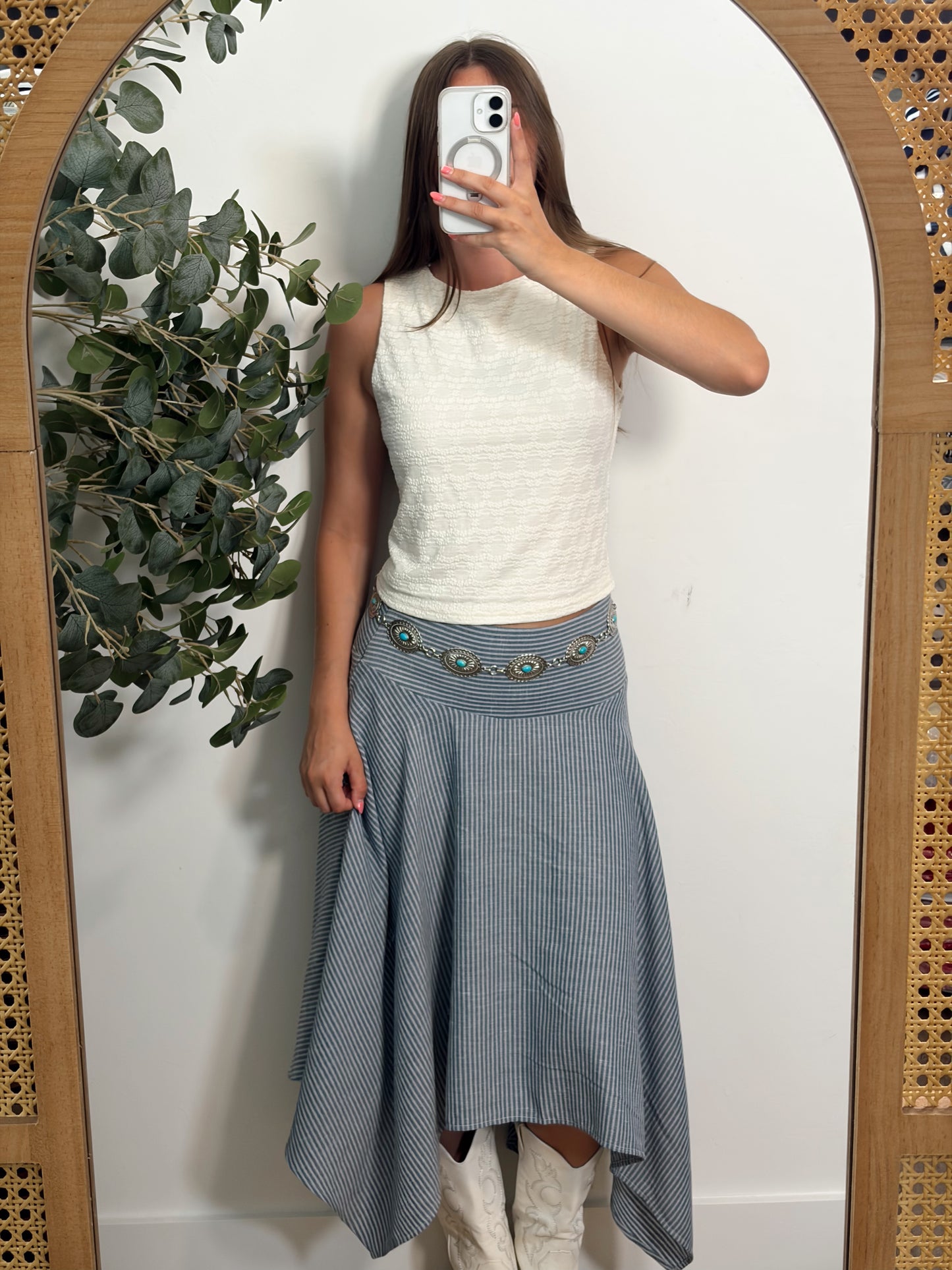 Stripe Handkerchief Skirt
