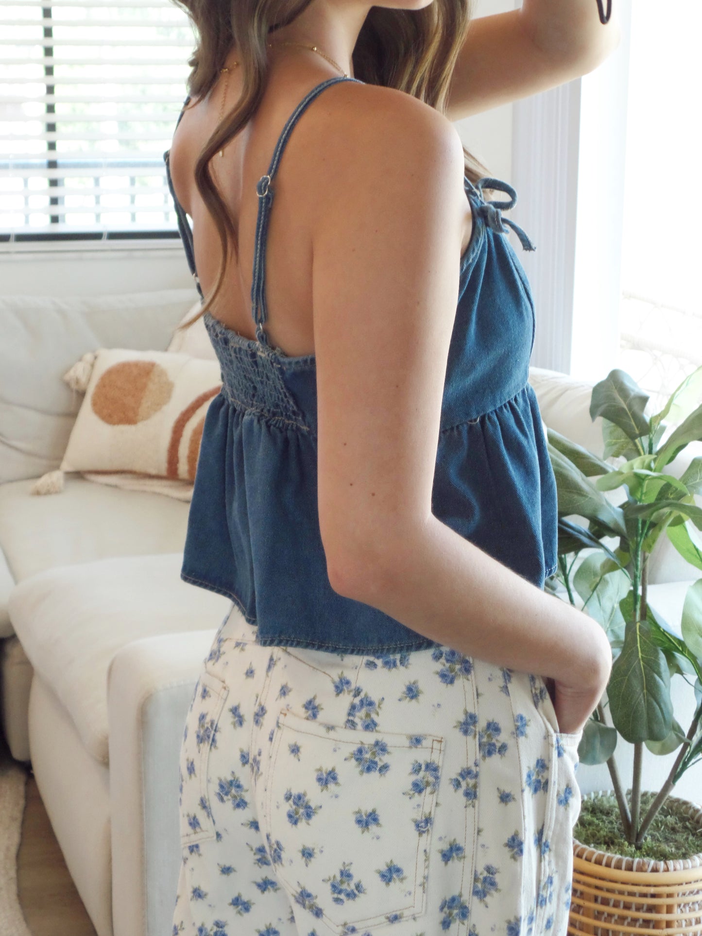 Falling for Fall Denim Top