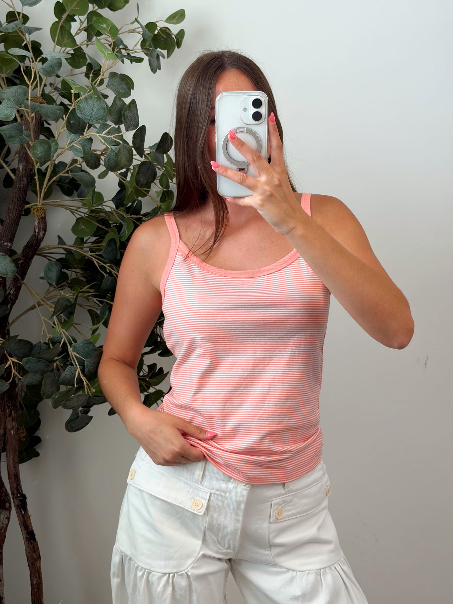 Melon Stripe Tank