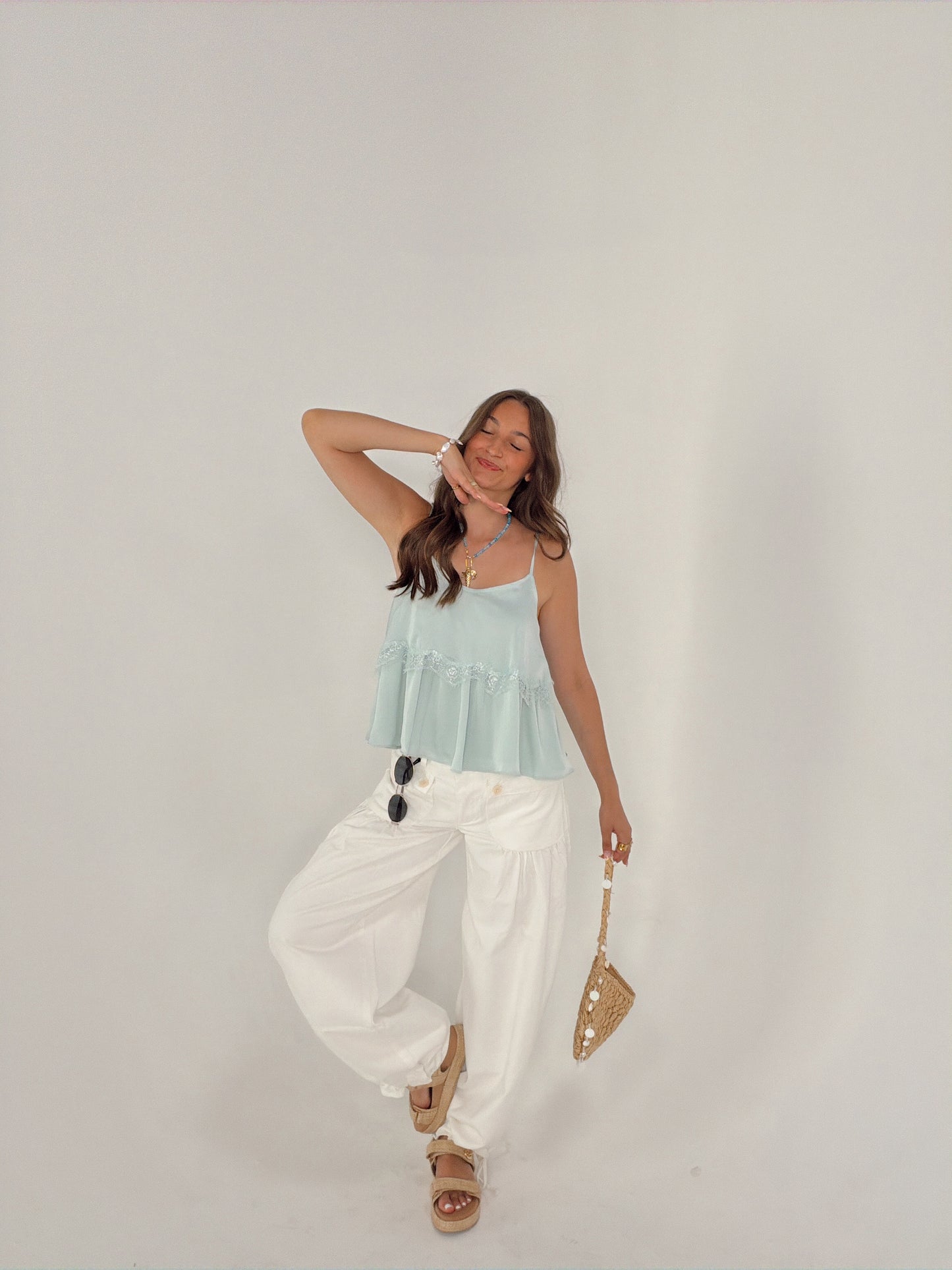 *BROWN* Sea Salt Cotton Pant