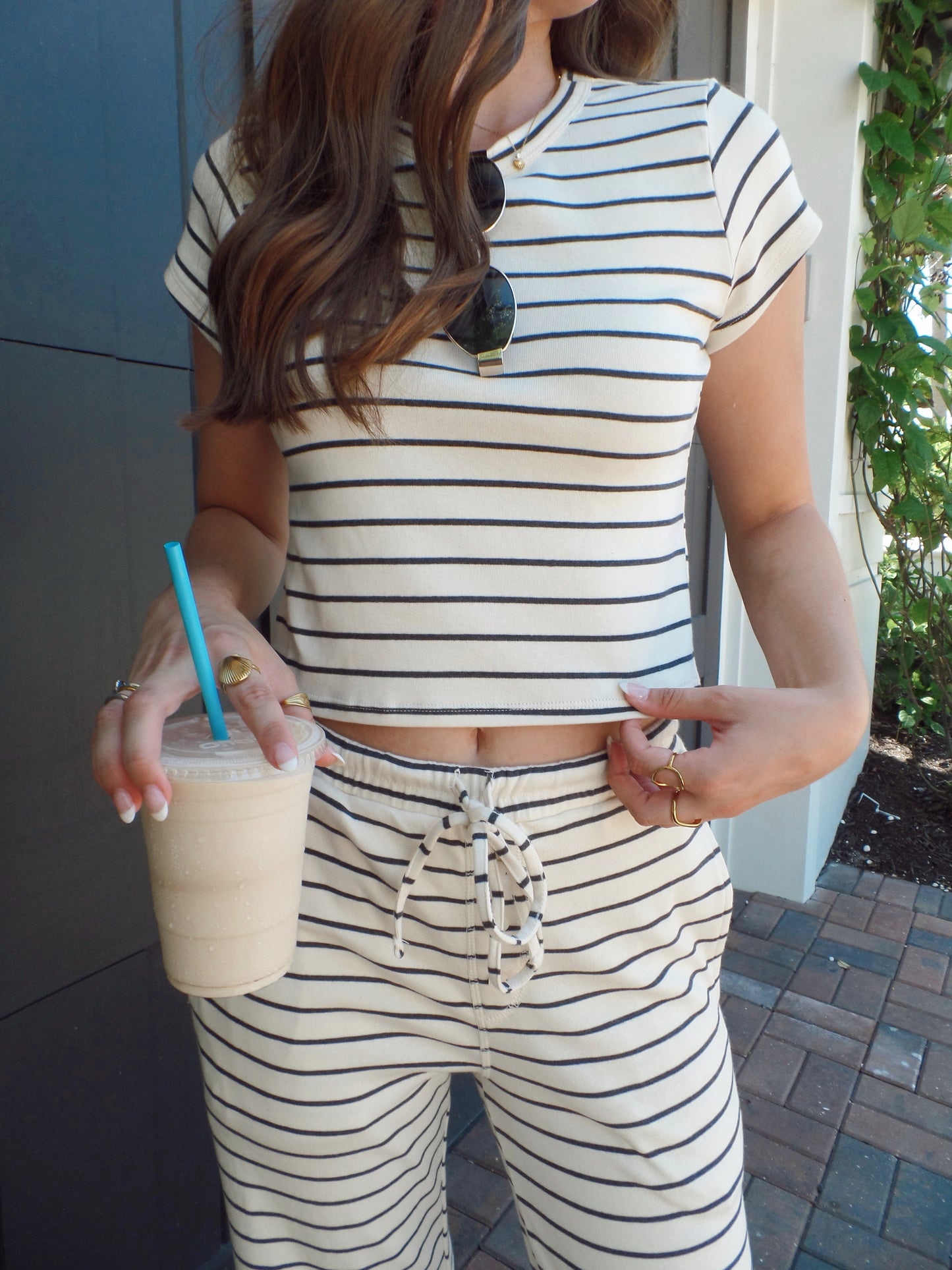 Chai Latte Stripe Set