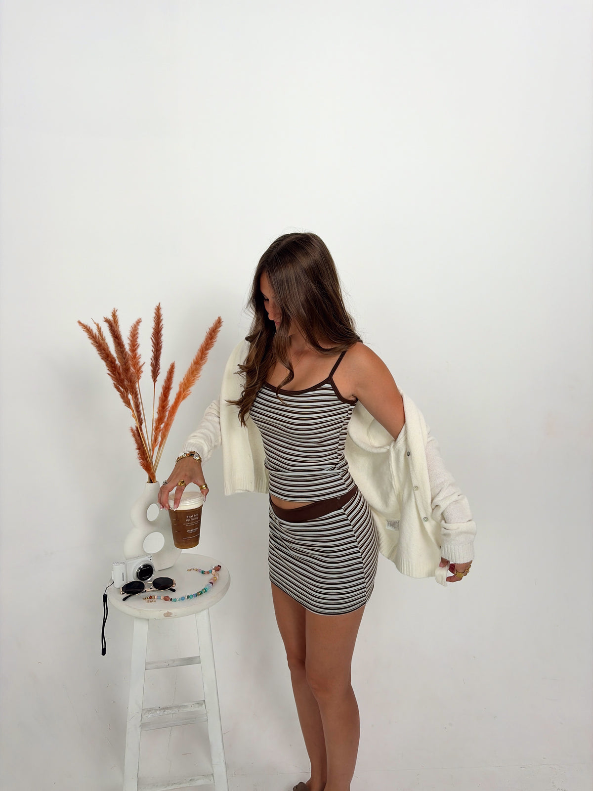 Blueberry Latte Skort Set