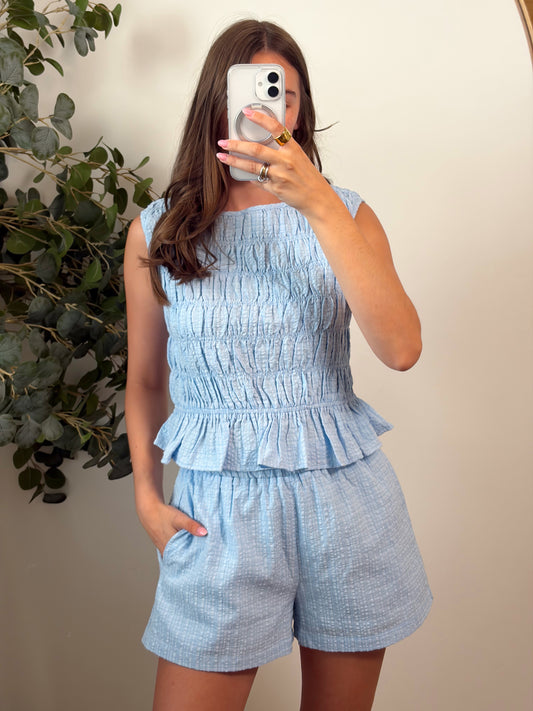 Santorini Gingham Set