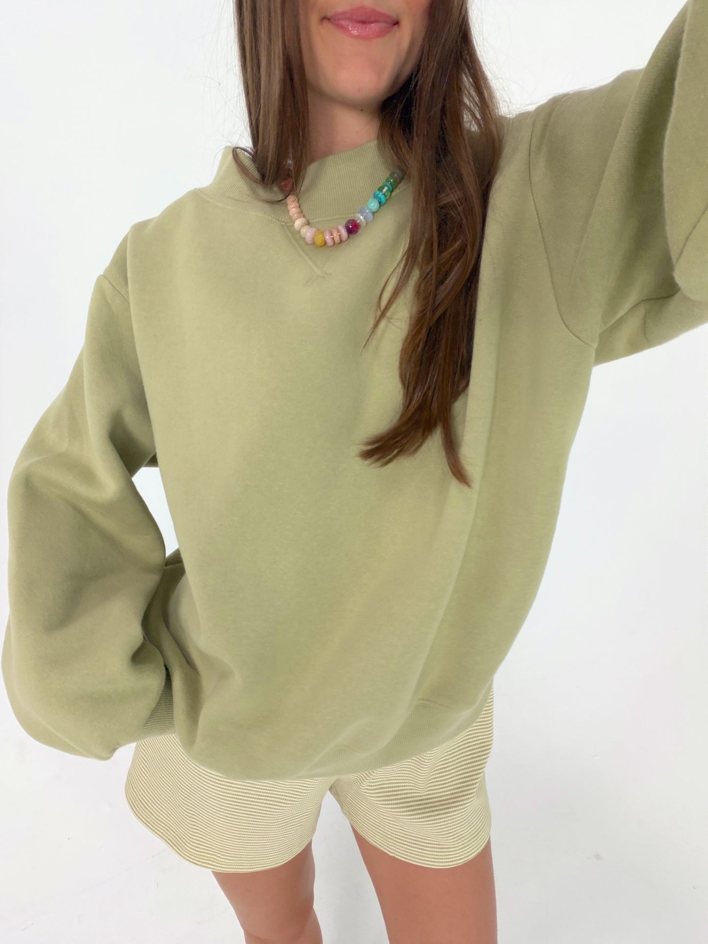 Match Cream Mockneck