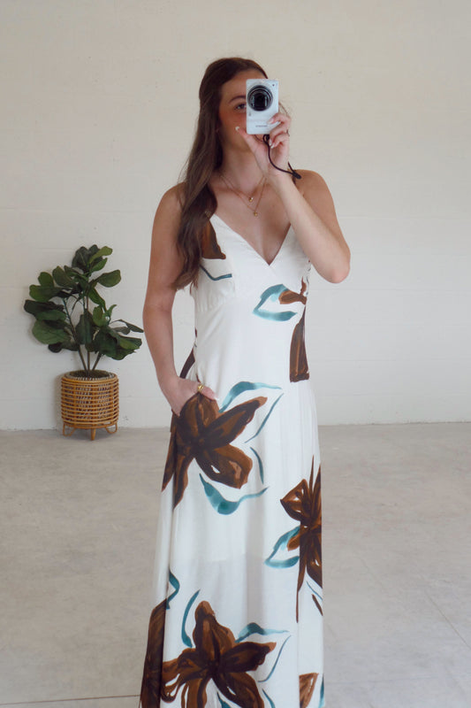 Fallen Petals Maxi Dress