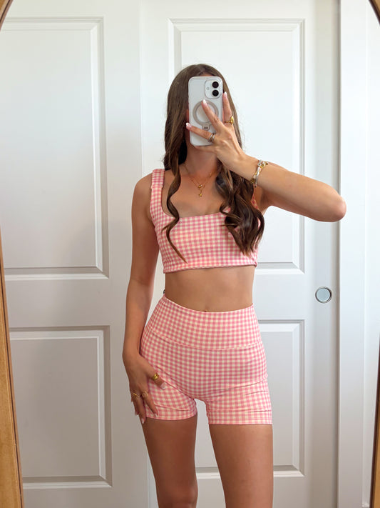 Strawberry Gingham Set