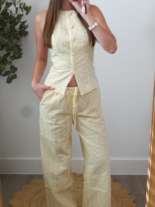 *3 PIECE BUNDLE* Buttercream Eyelet Set