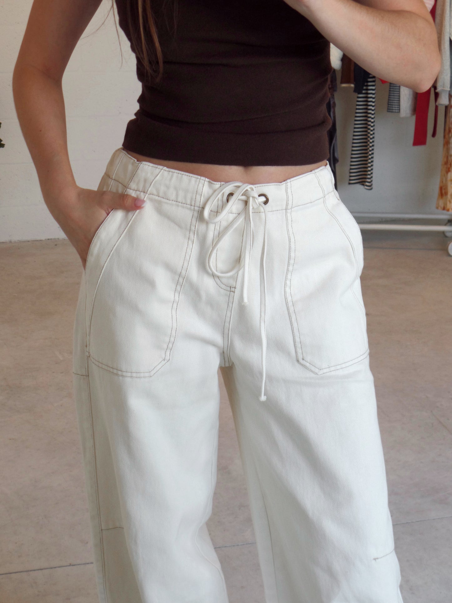 PREORDER *ships this weekend* Alpine Frost Barrel Jean