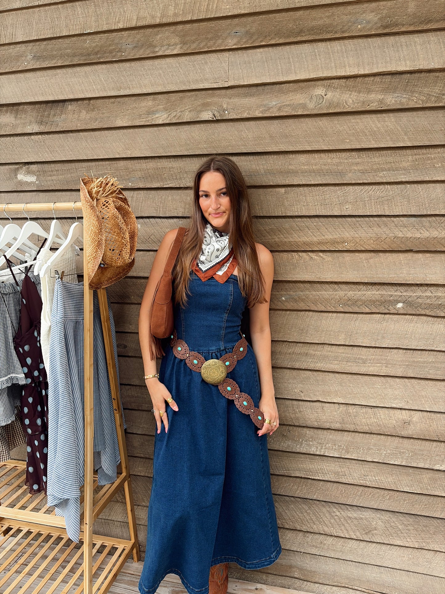 Denim Midi Dress