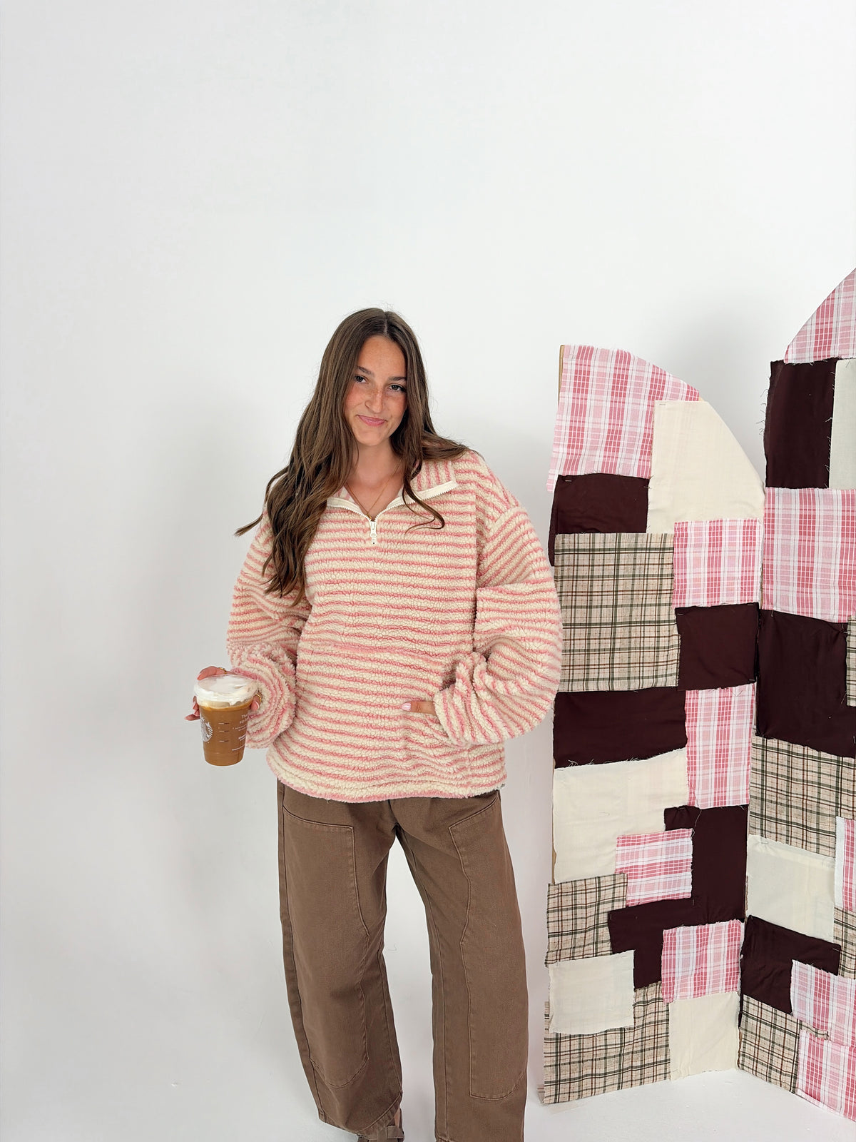 Strawberry Cream Sherpa Jacket