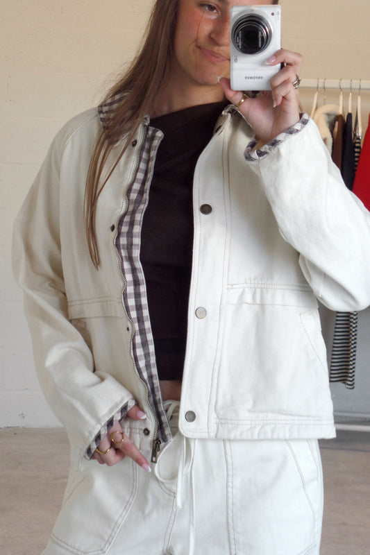 Alpine Frost Denim Barn Jacket