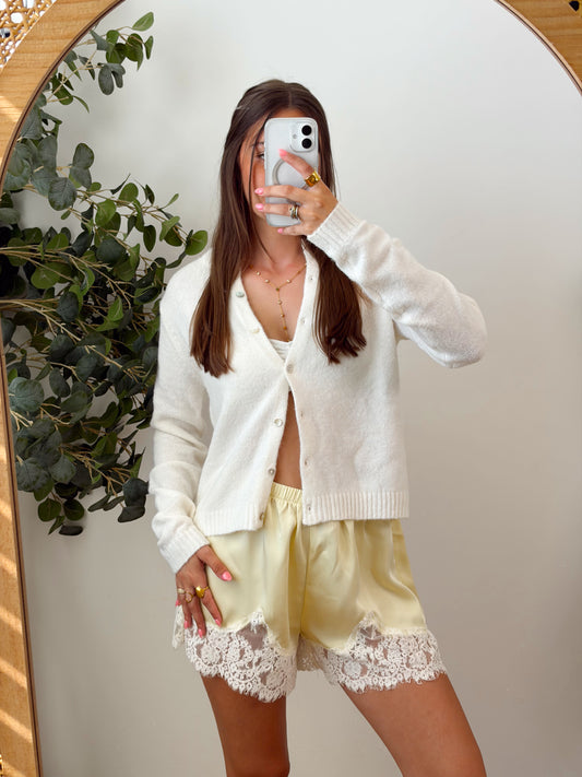 Summer Glow Satin Lace Short