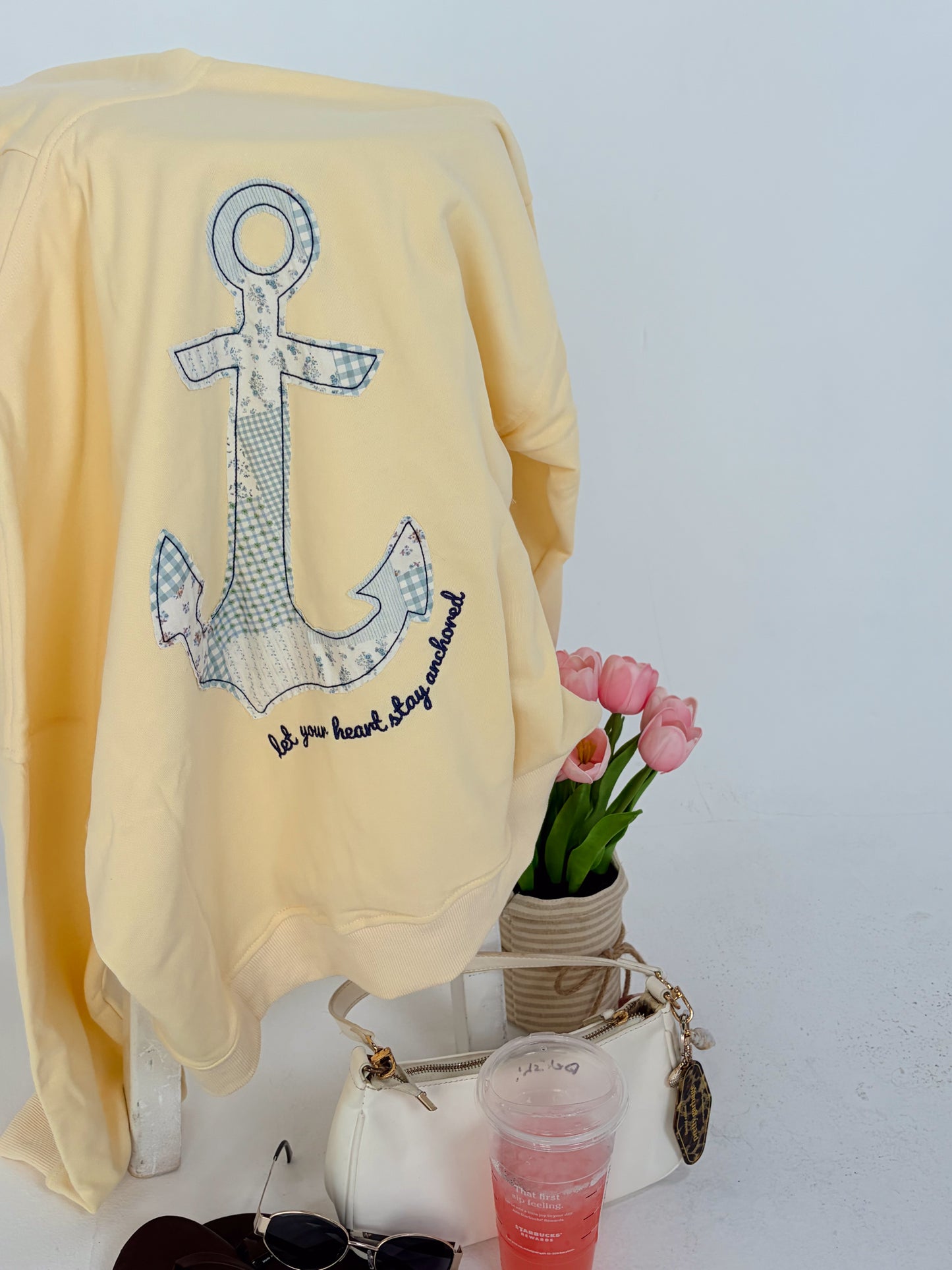 Yellow Patchwork Sweatshirt