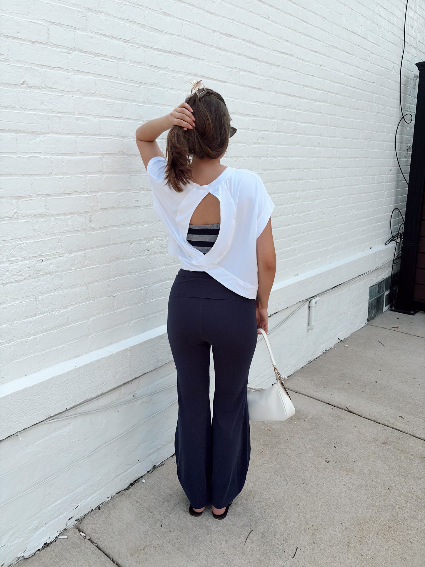 On The Move Fold Over Pant - NAVY