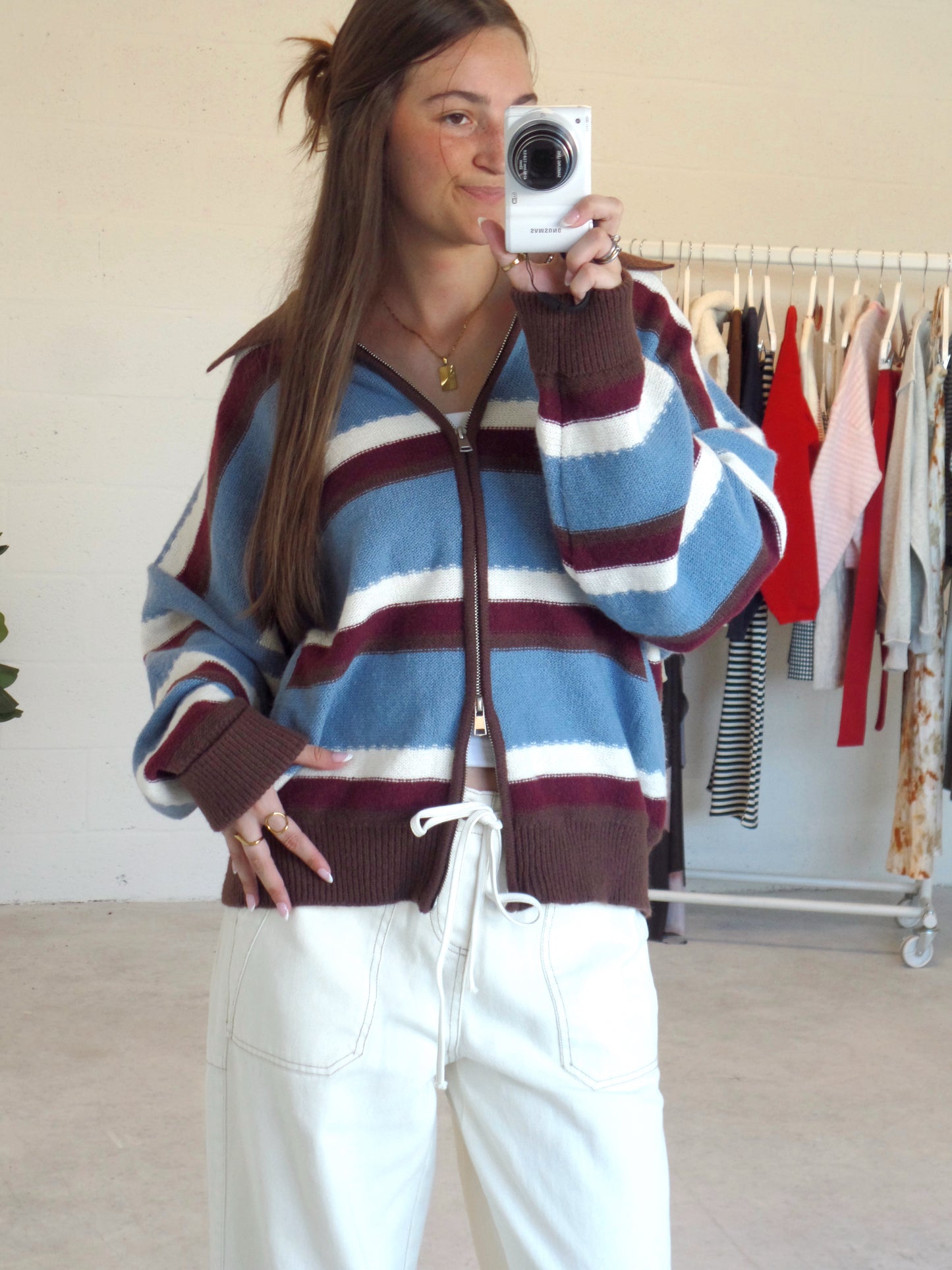 Cabin Haven Zip-Up Sweater