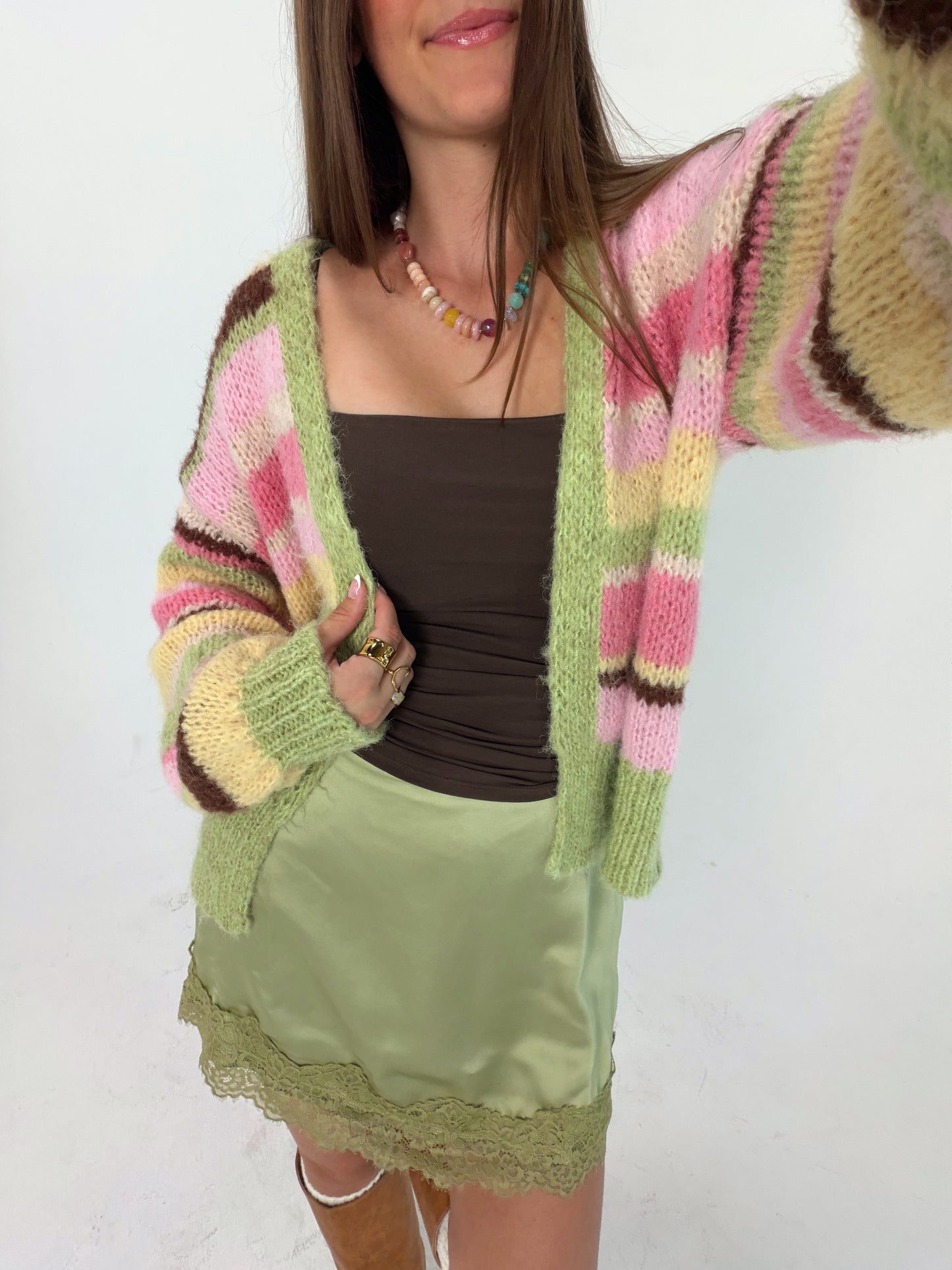 Happy Days Stripe Cardigan