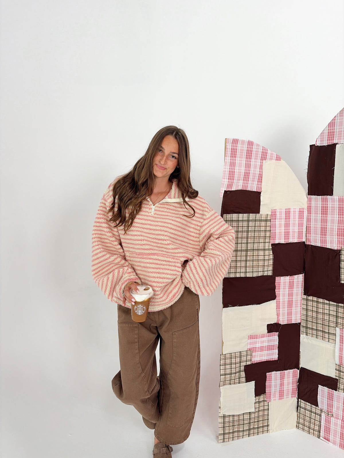 Strawberry Cream Sherpa Jacket