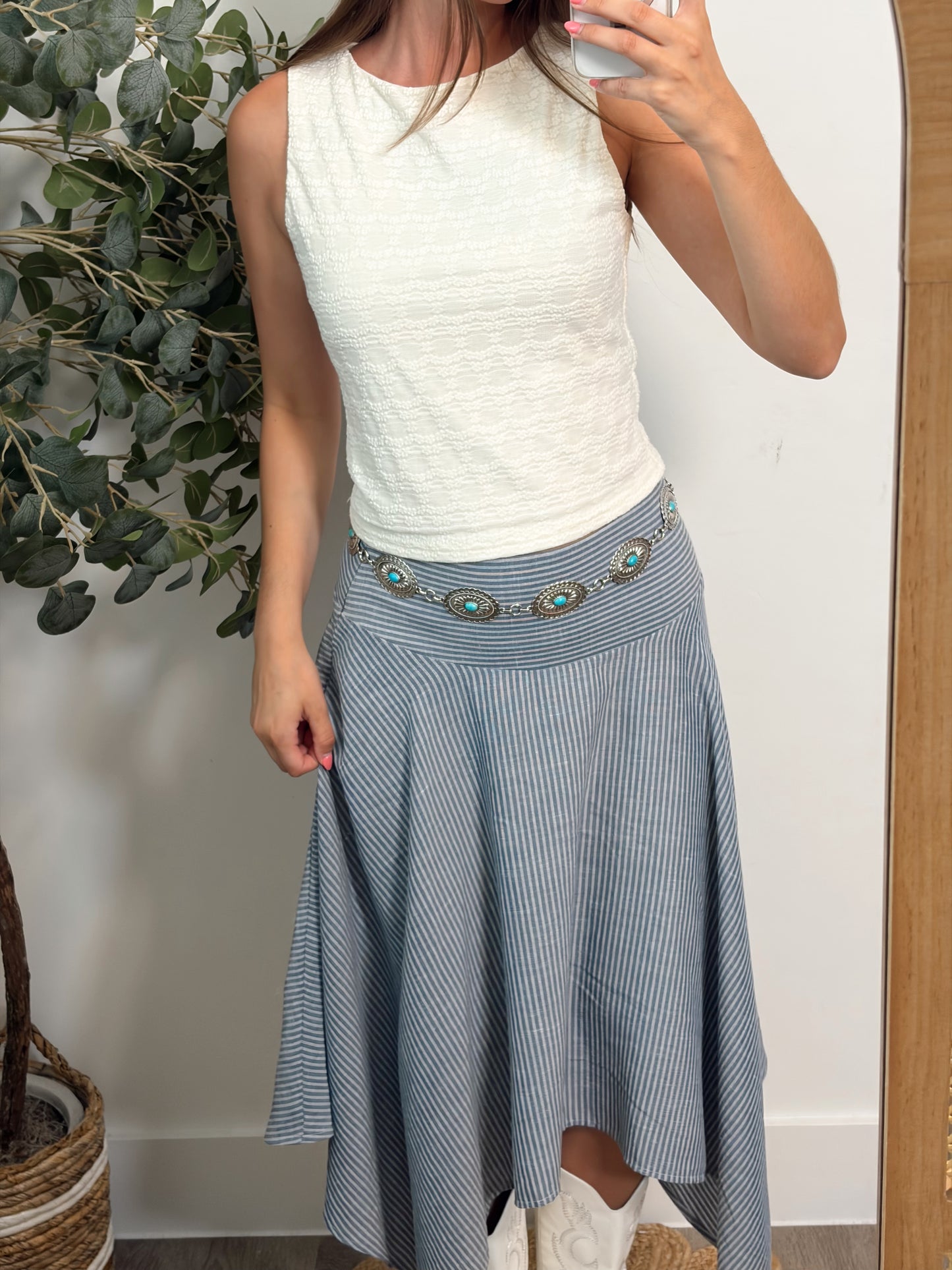 Stripe Handkerchief Skirt