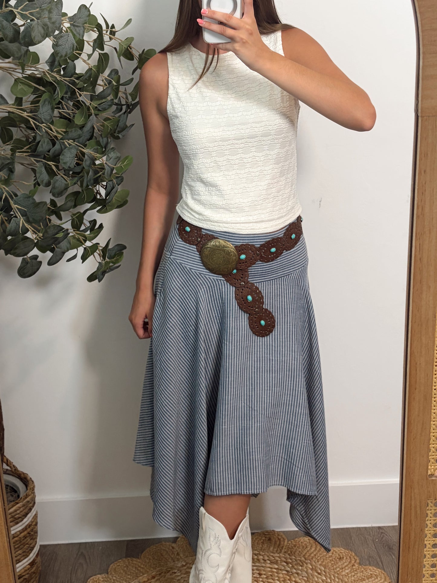 Stripe Handkerchief Skirt