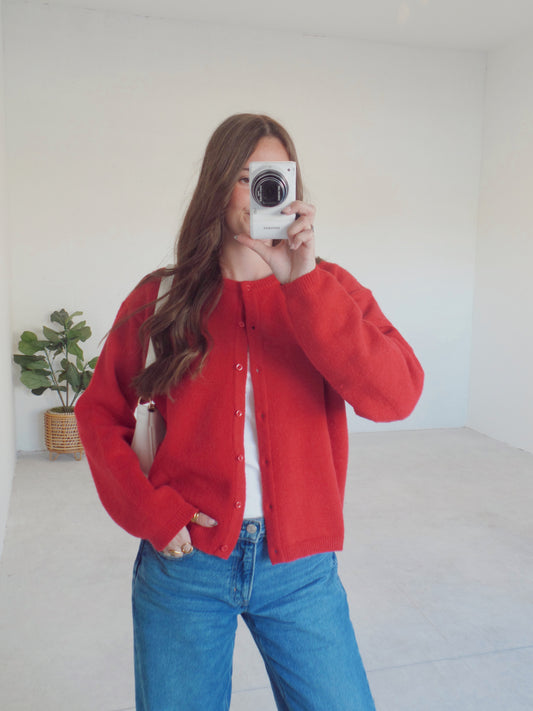 Christmas Red Cardigan