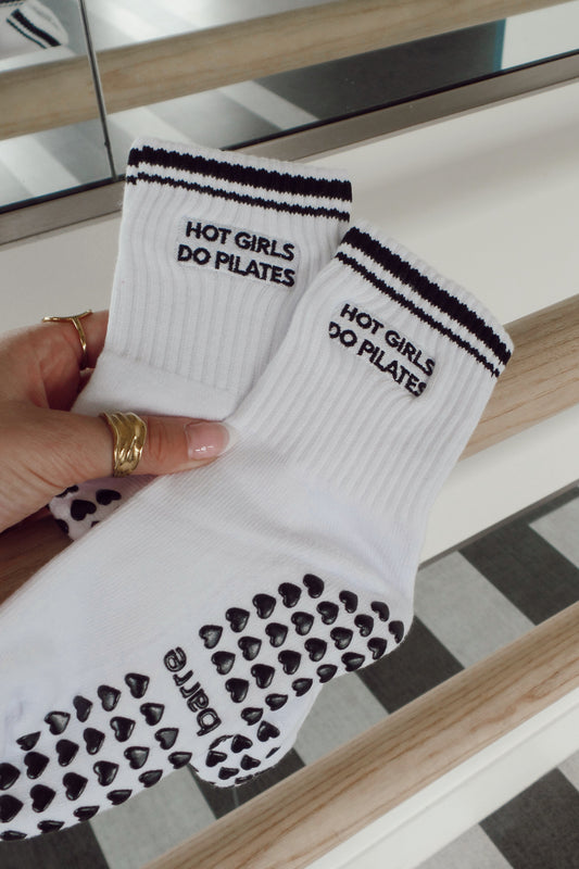 Hot Girls Do Pilates Grip Sock - 3 colors