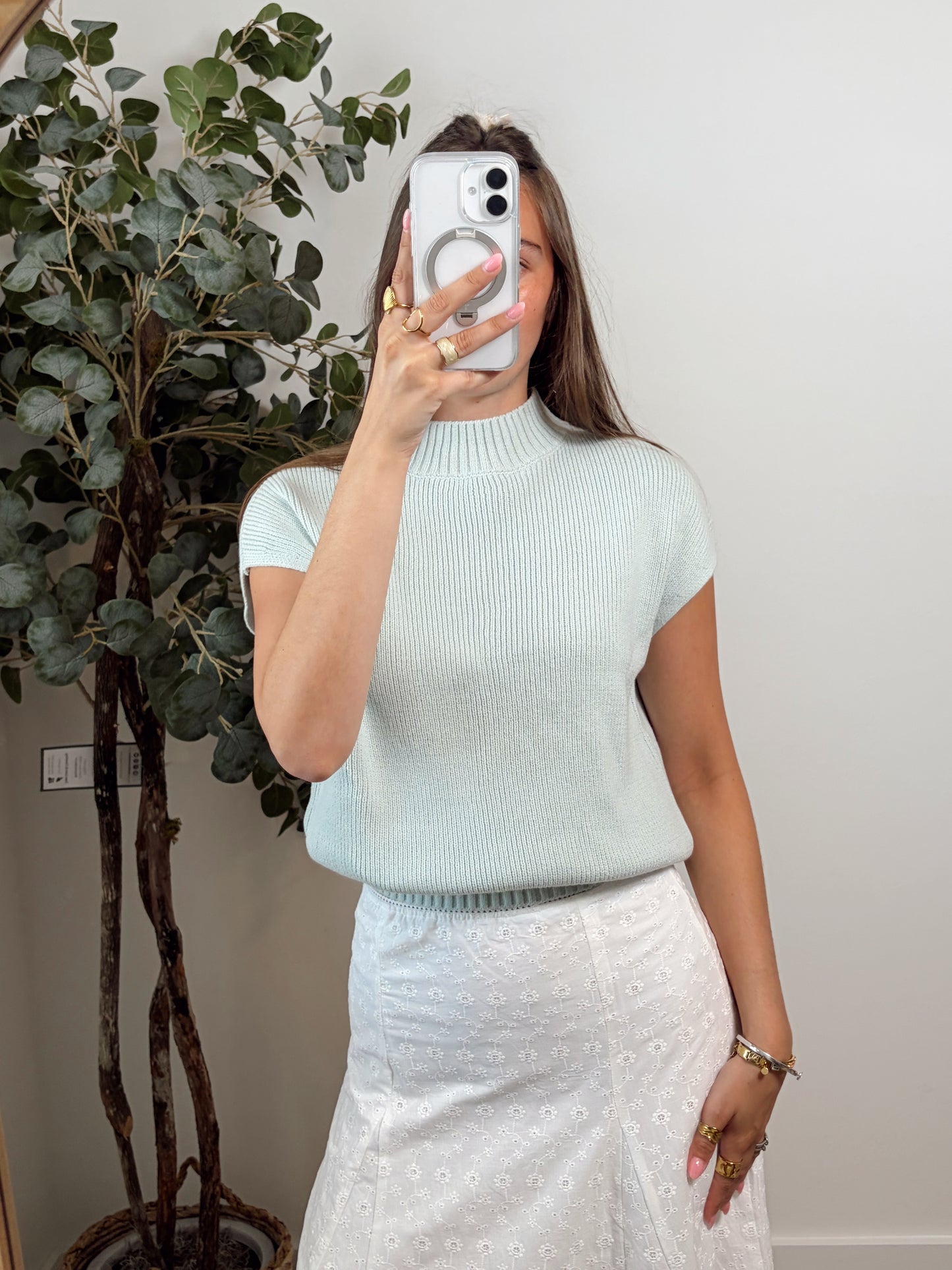 Mint Knit Top