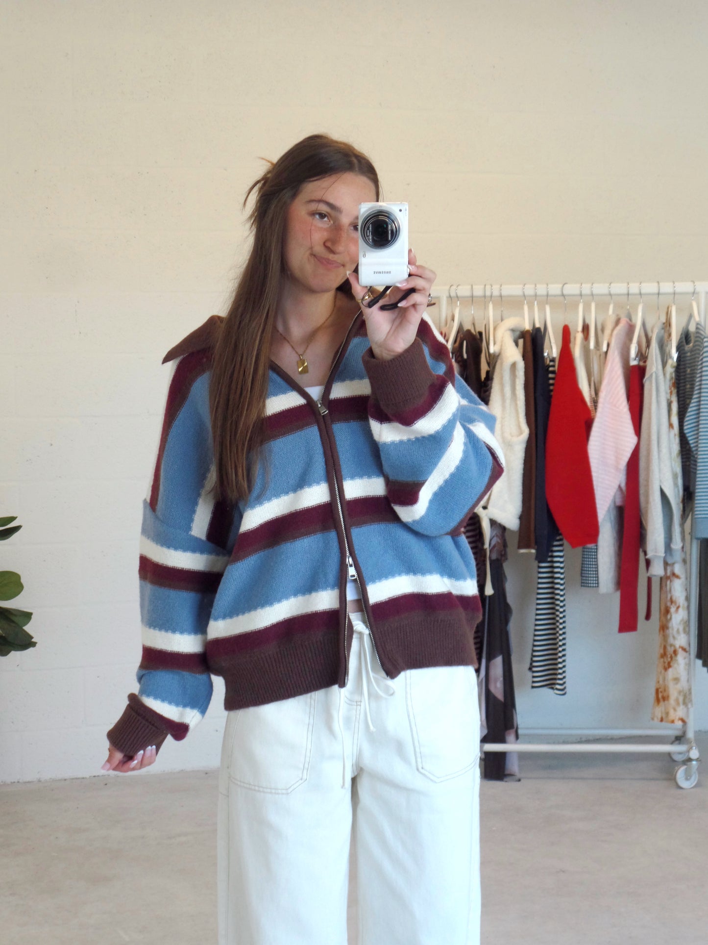Cabin Haven Zip-Up Sweater