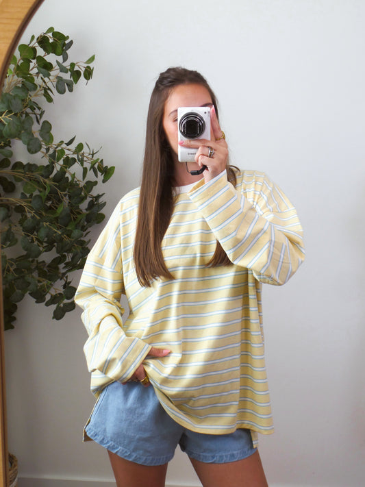 Blue Lemonade Oversized Top