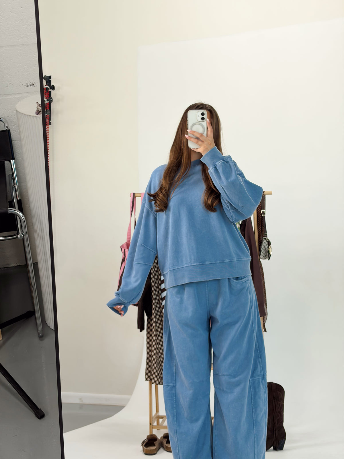 Blue Barrel Cotton Set