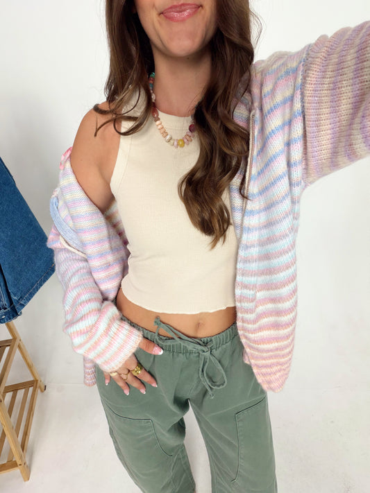 Oat Milk Ribbed Tank