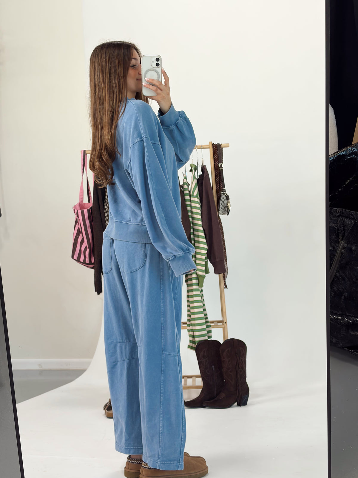 Blue Barrel Cotton Set