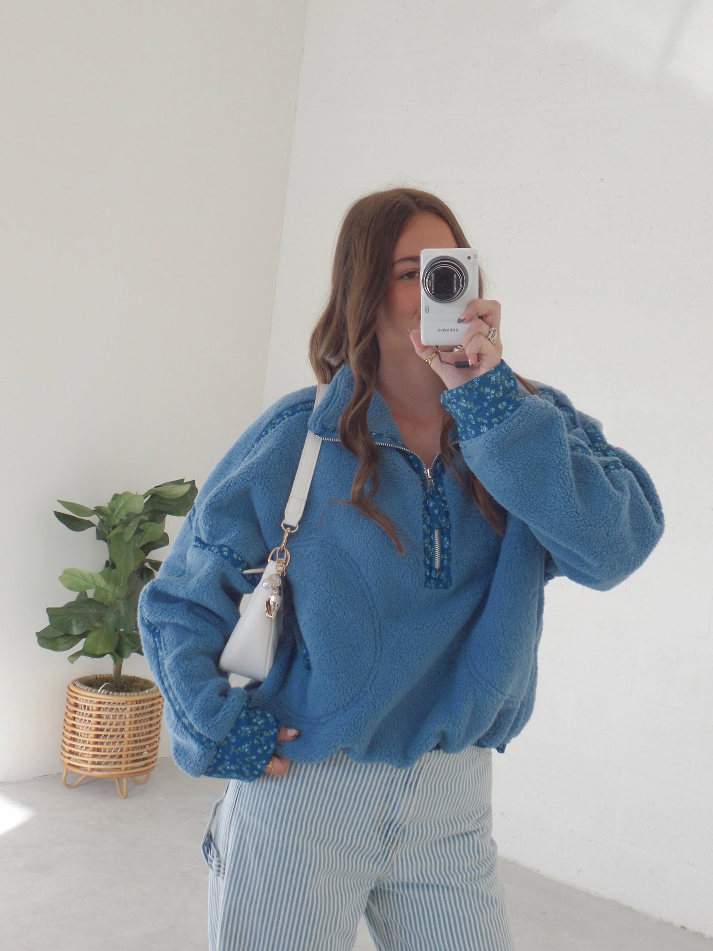 Frosted Sky Sherpa Zip-up