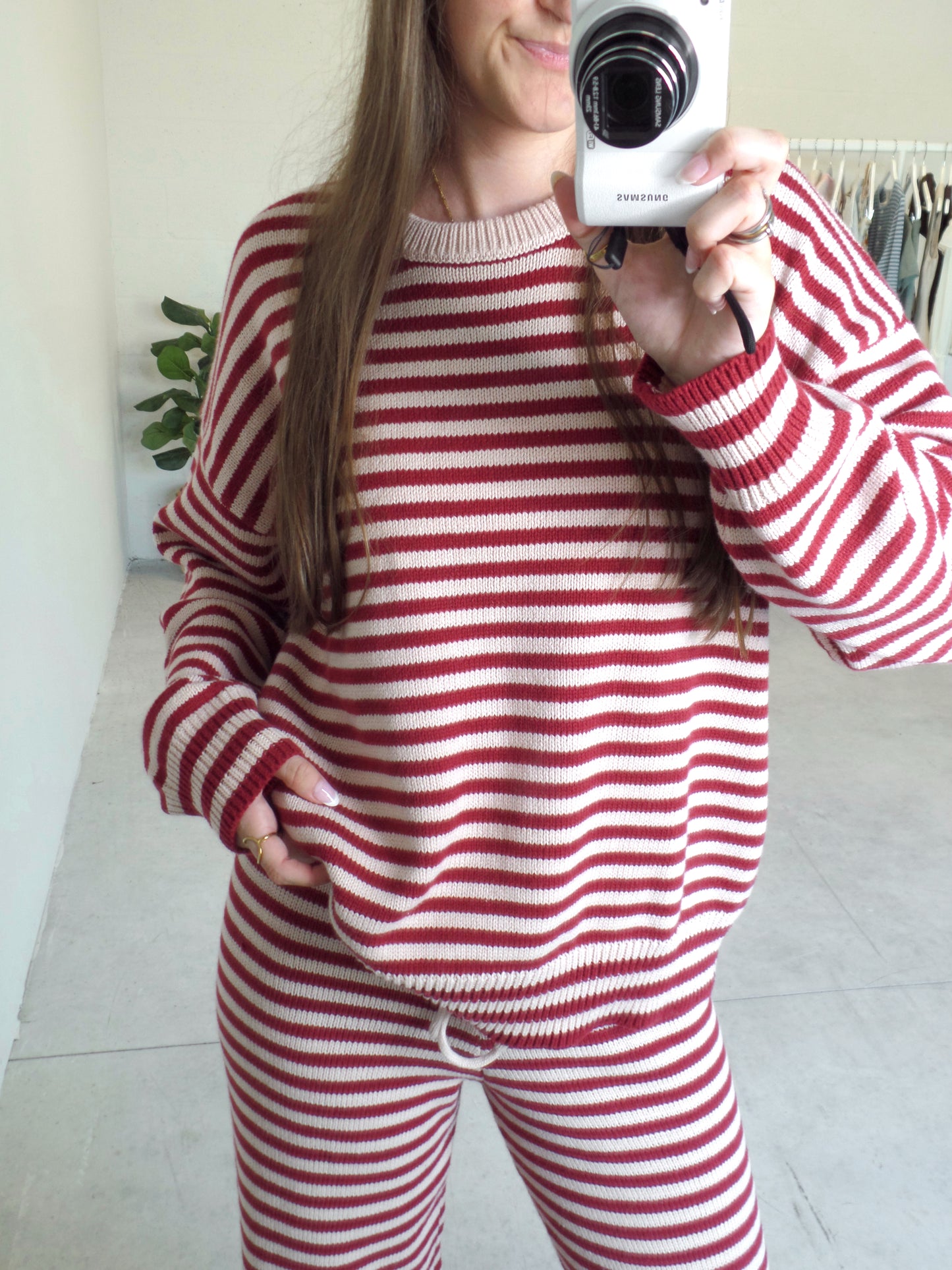 Pink Peppermint Stripe Set