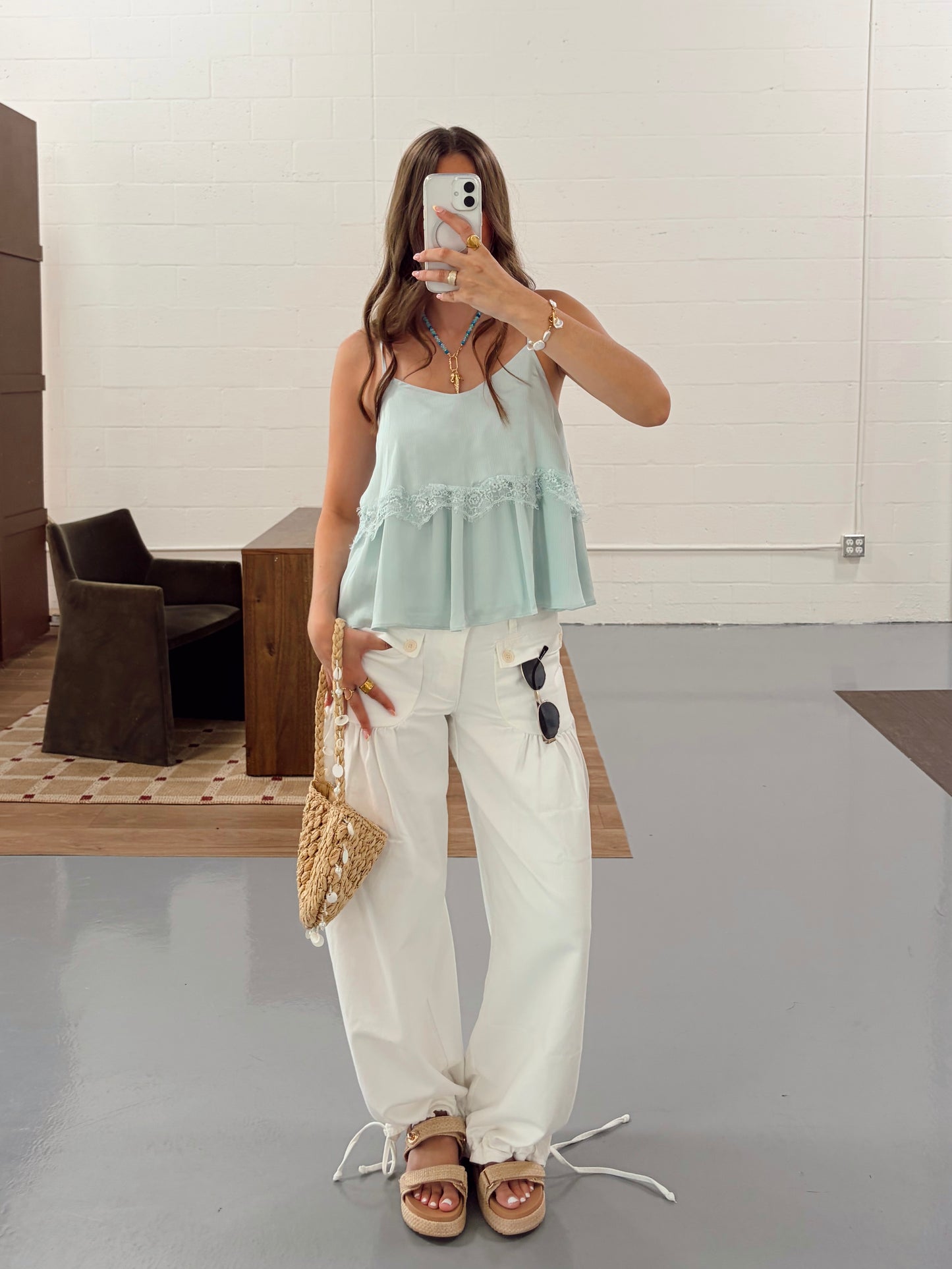*BROWN* Sea Salt Cotton Pant