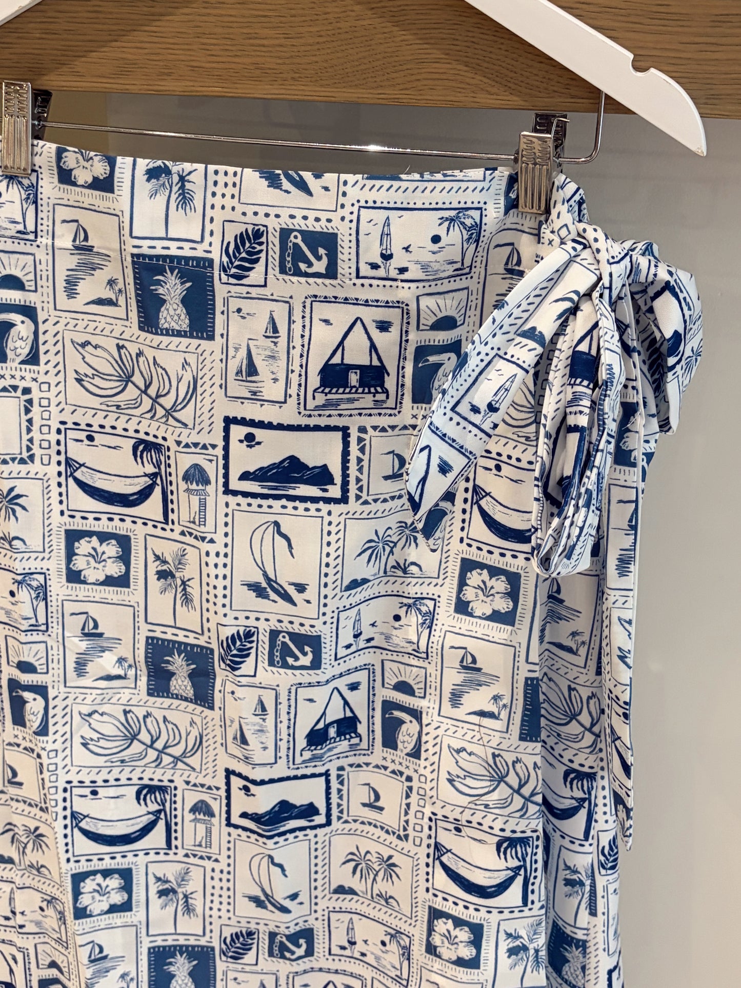 Postcard Wrap Skirt