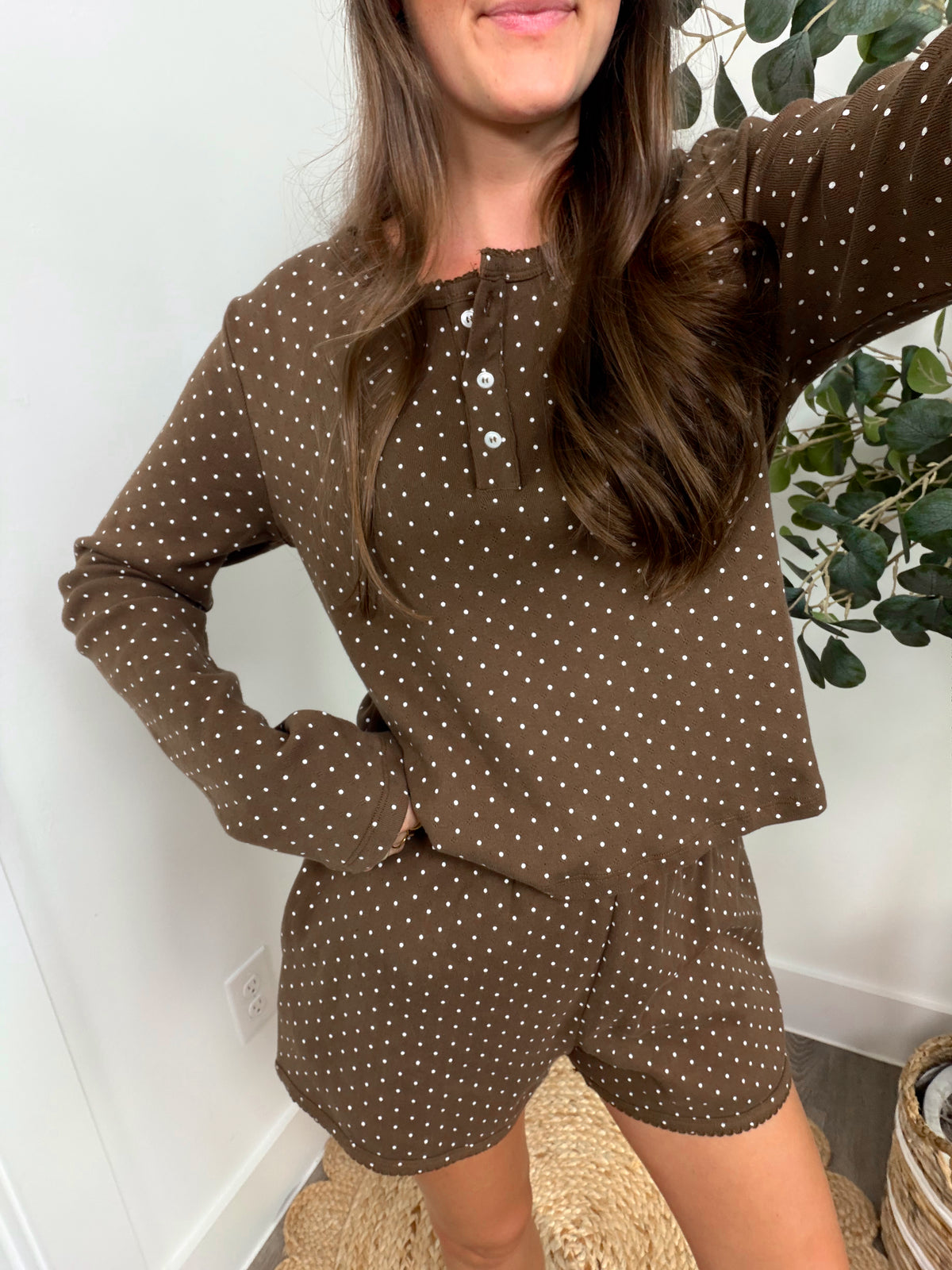 Cinnamon Dots Cotton Set