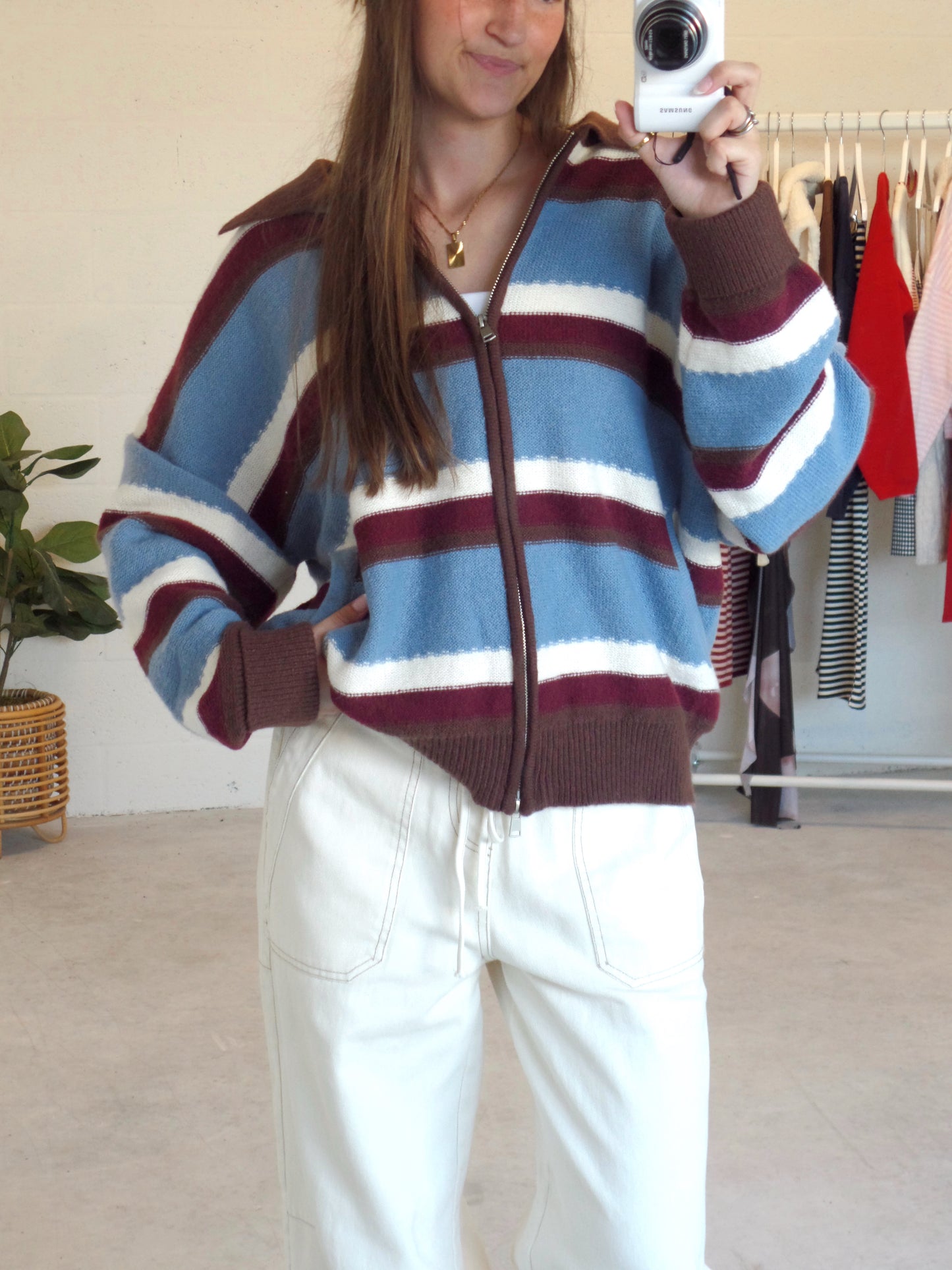 Cabin Haven Zip-Up Sweater