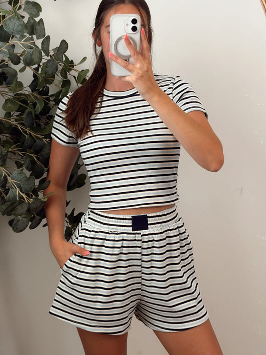 Blue/Navy Stripe Set