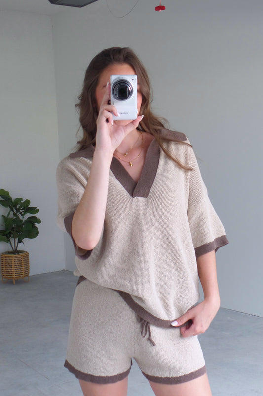 Sweet Caramel Knit Set